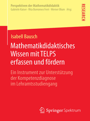cover image of Mathematikdidaktisches Wissen mit TELPS erfassen und fördern